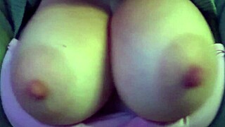 Big titted Italian milf Artemisia Love shakes natural boobs in hot solo closeup