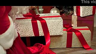 Step mom saves Christmas with monster cock ride