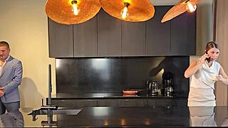 whoa the bodyguard nails his boss hard right before her big meeting