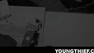 Shoplifter Penelope Reed stripped and fucked