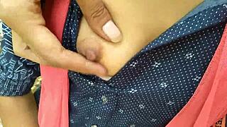 desi girlfriend bends over for boyfriend's hardcore outdoor doggy cumshot