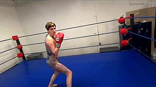 Pro fighter smothers you with her bare tits out