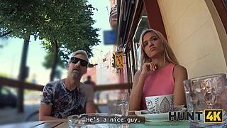 hunt4k. after street coffee i pick up stranger girlfriend for hardcore anal pov cuckold reality