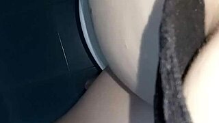 gretala makes noisy sounds from the toilet