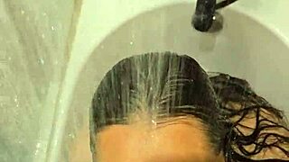 Wife's Steamy Bath Suck And Stroke With Fiery Nails!