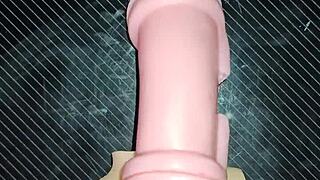 Trio kissy and dolly suck then tits fuck on desk