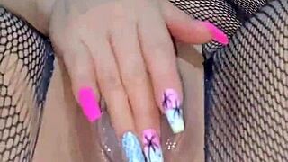 rabitquiky's huge ass gapes wide on giant anal dildo webcam