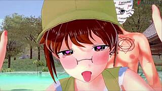 fio delivers steamy boobjob in metal slug fantasy