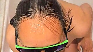 Wife's Steamy Bath Suck And Stroke With Fiery Nails!