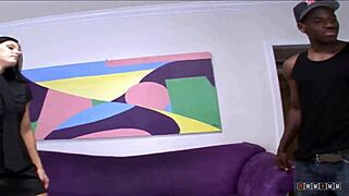 hot boss lady chats up black stud's huge cock skills 😈🍆 interview turns to sloppy ride and swallow