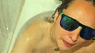 Wife's Steamy Bath Suck And Stroke With Fiery Nails!