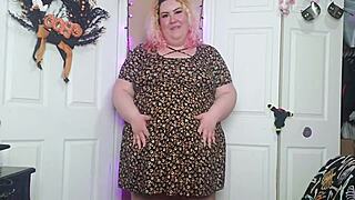 desperate chubby bbw in sundress vibes huge hairy pussy to squirting orgasm frenzy