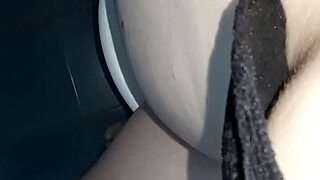 gretala makes noisy sounds from the toilet