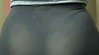 curvy mexican teen struts in tight leggings