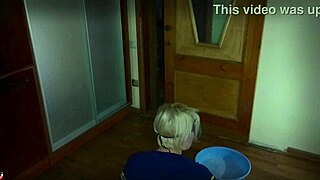 Mrs LAZINSKI Plays NAIVE MAID in STOCKINGS Submissive MATURE with SMALL WAIST for COUPLE Fun