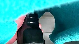 black monster cock pounds fleshlight after steamy shower tease
