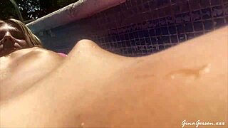 ibiza trip heats up as blonde spanish teen's clothes rip wild