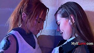 Caught Between Milf Thighs Strapon Fucks Tattoo Lesbian Behind Bars