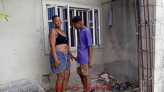 I snuck out for compound boyfriend quickie then fucked his friends too