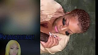 Fucking Neighbor's BBW Ebony Milf with Big Black Cock Outdoor