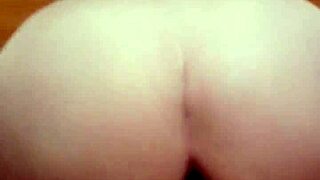 Homemade PAWG Spreads Legs for Machine. Dildo pounds her big pussy hard first time ever.