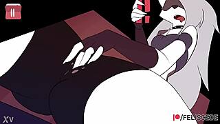 loona strokes furry pussy hard masturbating