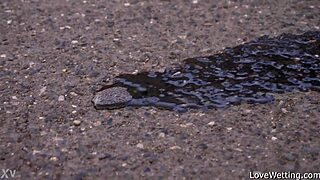 sally unleashes her bold outdoor pissing adventure