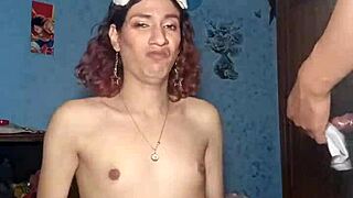 realfemboy struts in crossdress update shaking that ladyboy ass casually