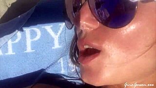 ibiza trip heats up as blonde spanish teen's clothes rip wild