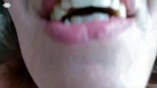 dawnskye1962's smoky birthday update shows her big natural tits and curvy belly in pov panties tease