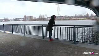 german scout picks up berlin teen fucks her raw on street