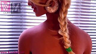 150cm WM doll shows off those massive M-cup tits 🔥🍒