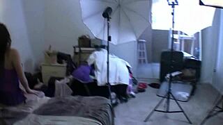 kimberly faith's pierced nipples bounce as she gulps huge latina cum load 😍💦