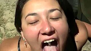 BDSM Slave Bailey Wilder Guzzles Piss As Nasty Outdoor Drinking Pig