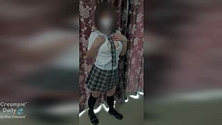 International Student Gets Creampie in Smooth Shaved Pussy