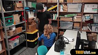 hey hot blonde milf guard, you gonna fuck this thief's cock doggy or bend over for his burglar pounding?