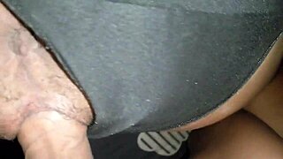 guy unloads tons of cum deep in pretty college girl's shaved tight pussy doggystyle