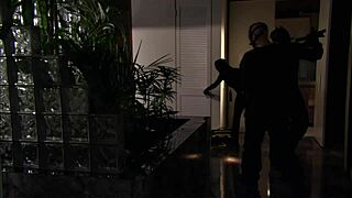 Ginger Lea slips into steamy shower seduction play