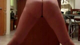 wanna see this hot blonde wiggle her tight ass up close??