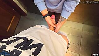 Wanna see a stranger blast cum all over my pantyhose in the restaurant toilet?