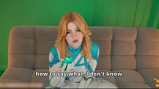 Sue Storm catches Reed eyeing Emma Frost pics then rides cowgirl creampie rough