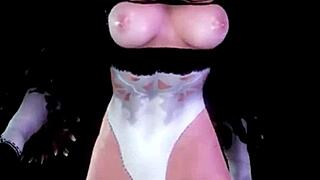 trans 2b struts girl cock out then ana pounds her toy in wild suck fest