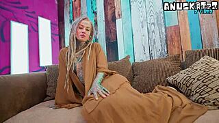 Mysterious goth heels slut gapes on bwc anal facial