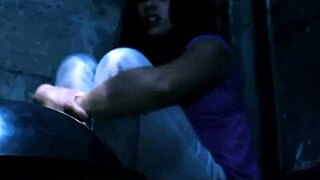 damn two mexican brunettes with long hair gettin pounded in homemade gangbang