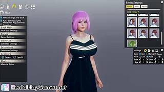 Kimochi Ai Shoujo hentai babe bent over for big ass doggystyle pounding