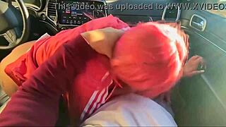 asian slut deepthroats huge cock car public sloppy facial cumshot!