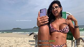 wanna see renatinha mello flash big tits and ass live on beach cam??