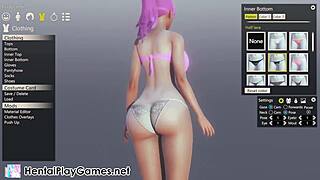 Kimochi Ai Shoujo hentai babe bent over for big ass doggystyle pounding