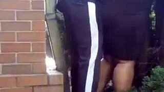 Fucking Thick Pastor's Wife's Wet Pussy Outside Church