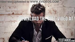 boss, your latina secretary milf needs that big dick after spying your wife